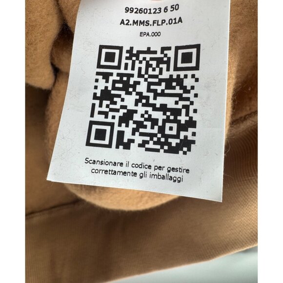 'S Max Mara Dandy Embroidered Logo Hoodie Pullover Sweatshirt Brown Size S NWT - Picture 12 of 14